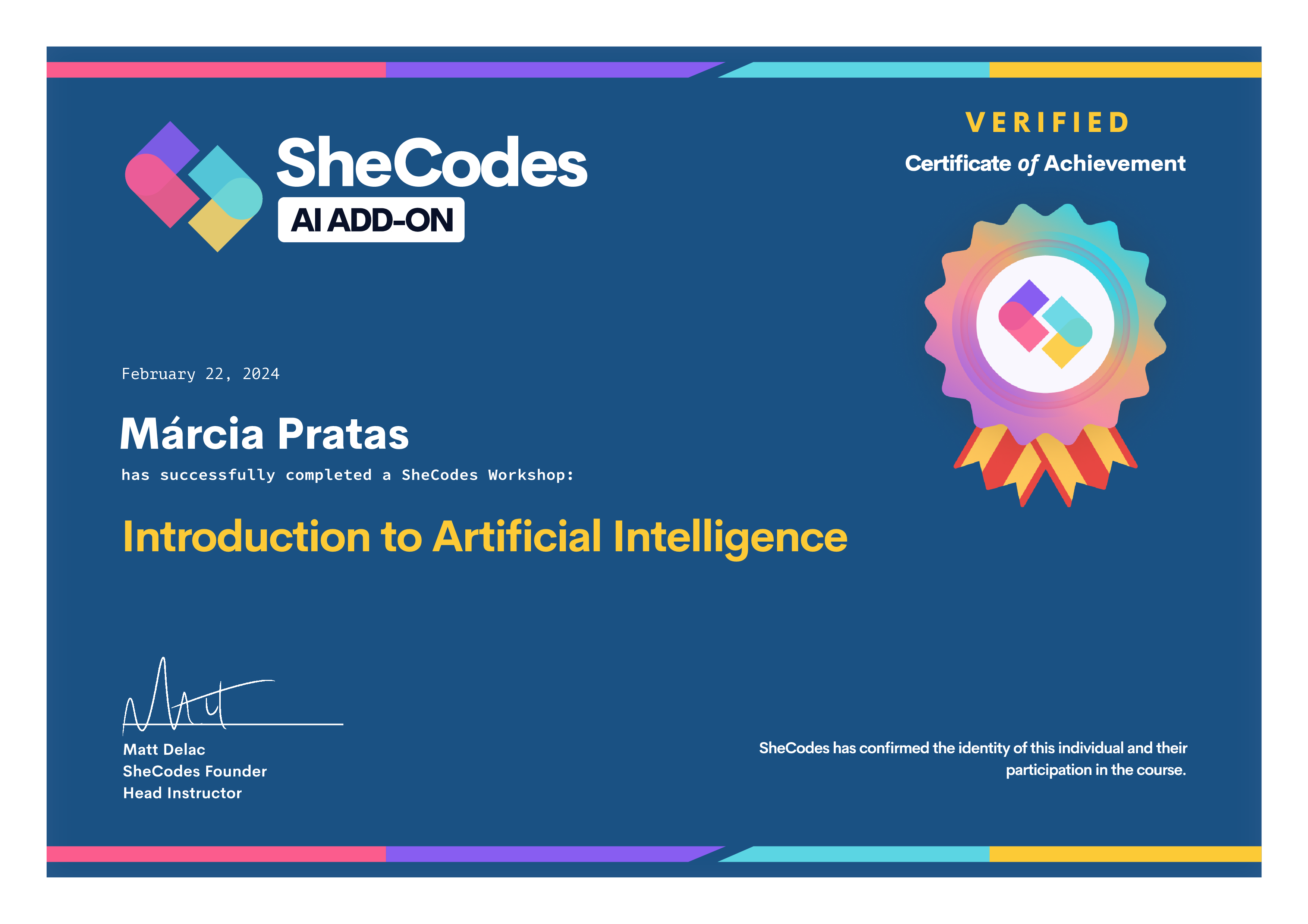 Introduction to AI Certificate